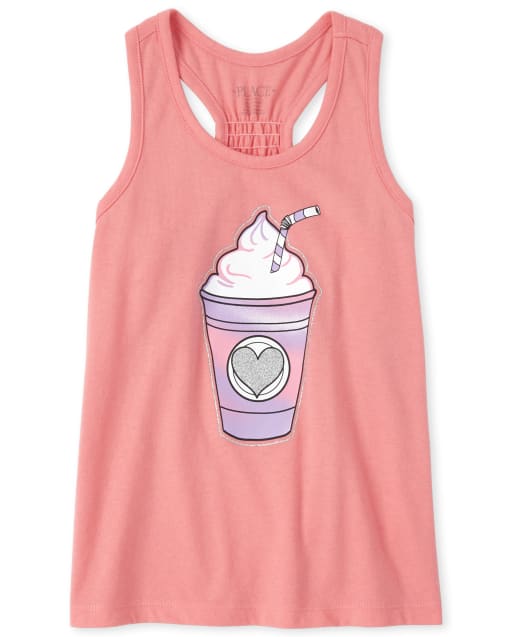 Girls Mix And Match Glitter Racerback Tank Top