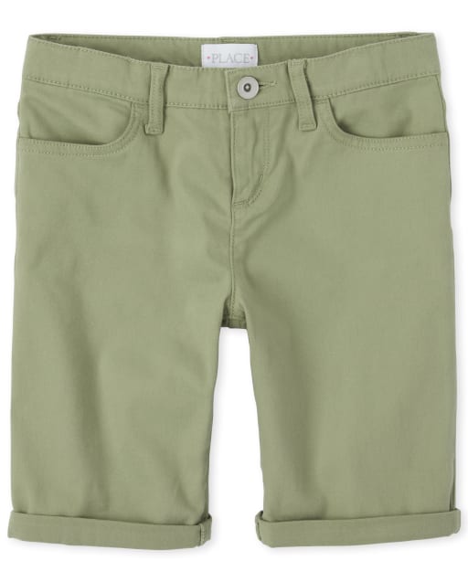 Girls Roll Cuff Skimmer Shorts