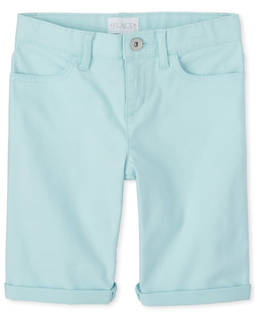 Girls Roll Cuff Skimmer Shorts