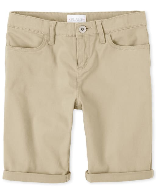 Girls Roll Cuff Skimmer Shorts