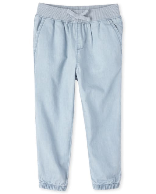 Pantalones de playa de mezclilla para bebés y niñas pequeñas