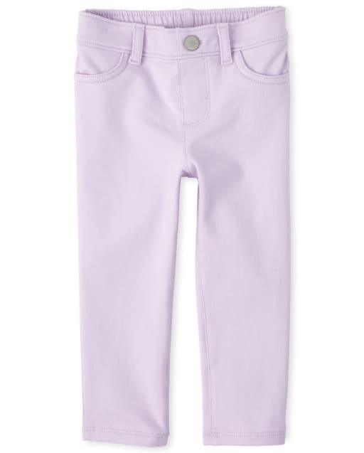 Baby And Toddler Girls French Terry Pull On Jeggings