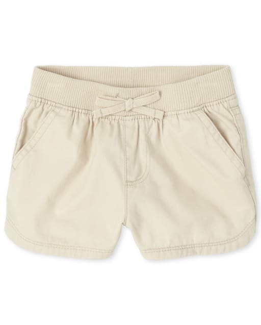 baby girl khaki shorts
