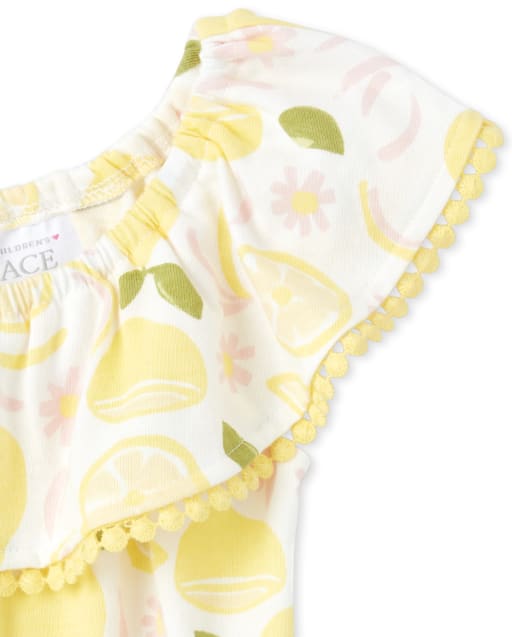 lemon yellow dress for baby girl