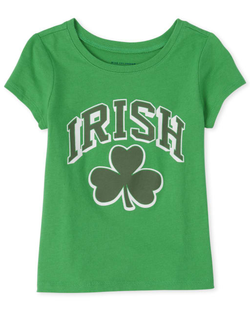 Baby And Toddler Girls Matching Family Shamrock Graphic Tee