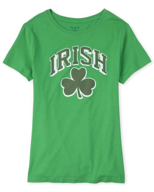 Womens Matching Family Shamrock Graphic Tee