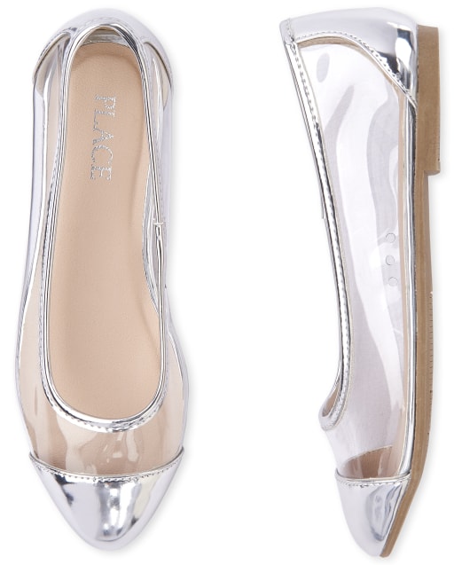 clear pointed toe flats