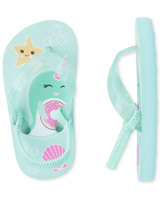 narwhal flip flops