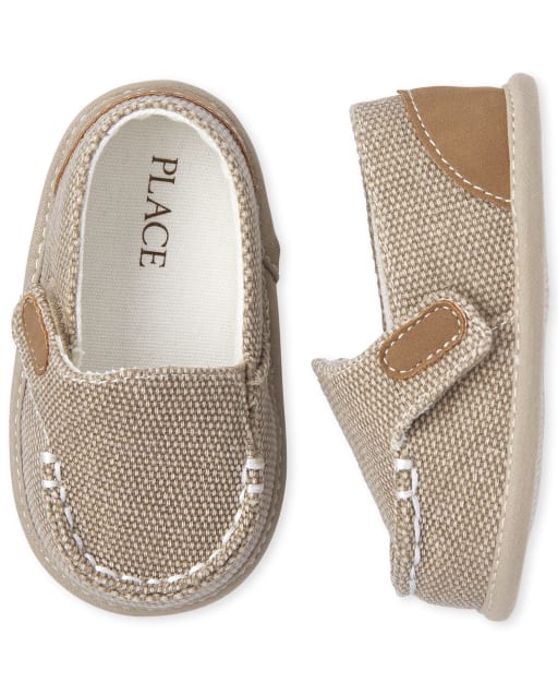 Baby Boys Easter Canvas Loafers