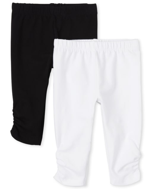 Lot de 2 leggings bébé fille