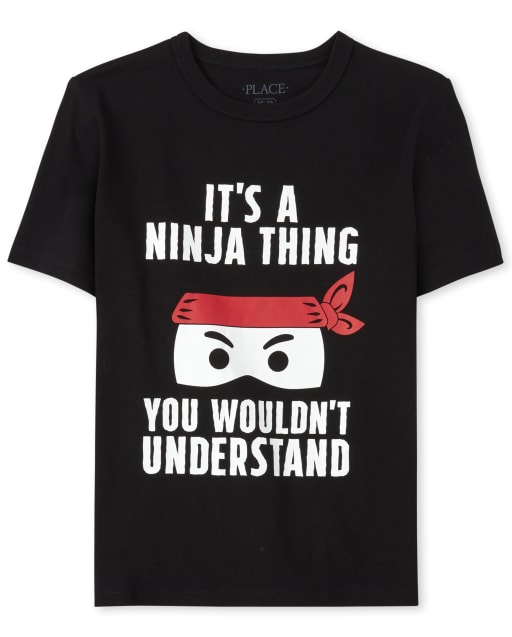 Camiseta gráfica Ninja para niños