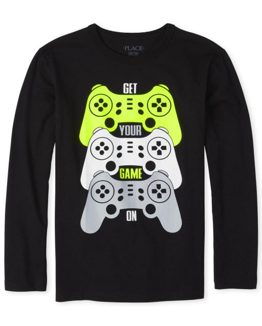 Camiseta con gráfico de videojuego para niños