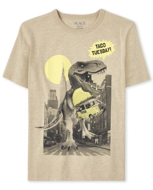 Boys City Dino Graphic Tee