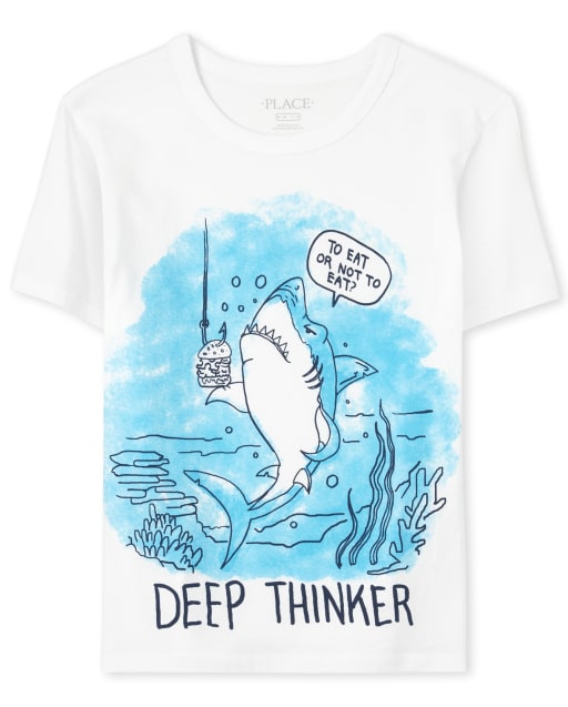 Boys Shark Graphic Tee