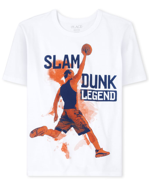 Camiseta Estampada De Baloncesto De Manga Corta Slam Dunk Legend