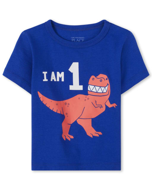 Toddler Boys Birthday Dino 1 Graphic Tee