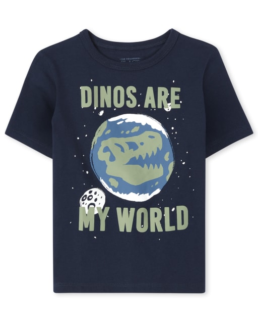 Camiseta con gráfico Dino World para bebés y niños pequeños