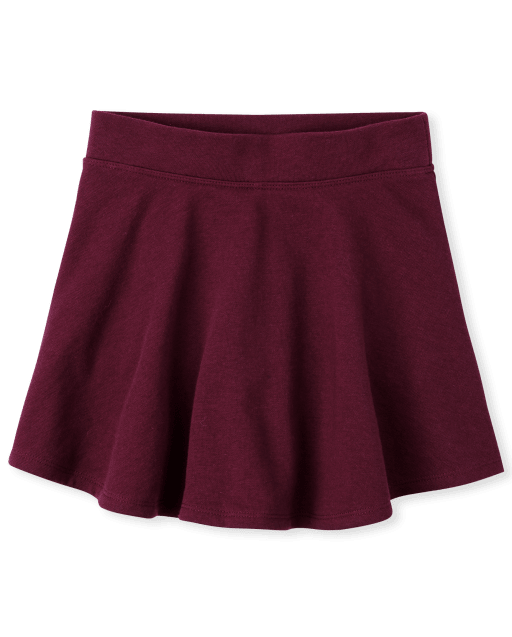 Girls Uniform Active French Terry Knit Skort