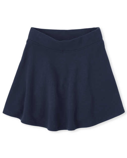Girls Uniform Active French Terry Knit Skort