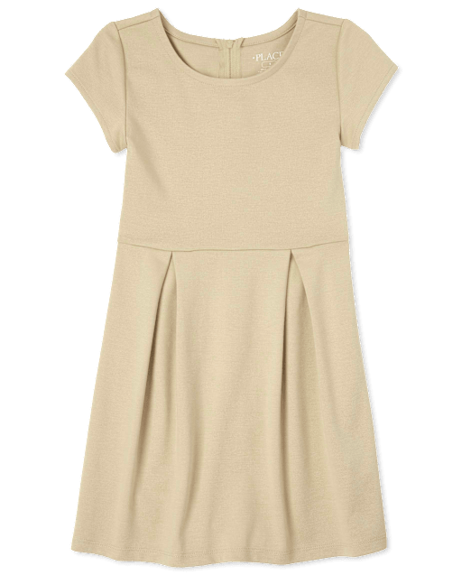 Girls Ponte Knit Everyday Dress