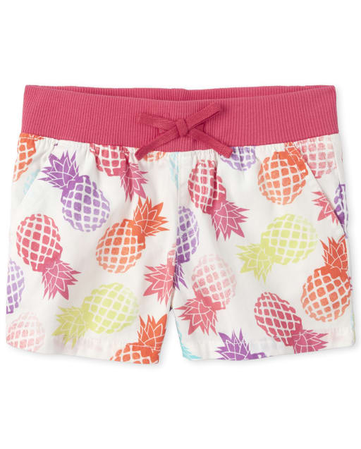 Short à enfiler imprimé pour fille