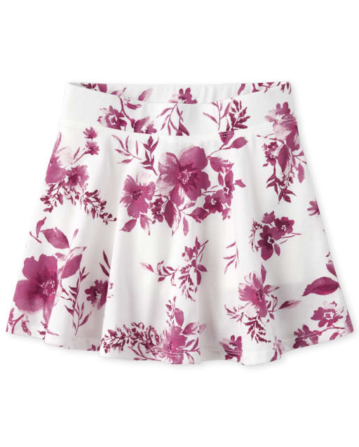 Girls Mix And Match Floral Skort
