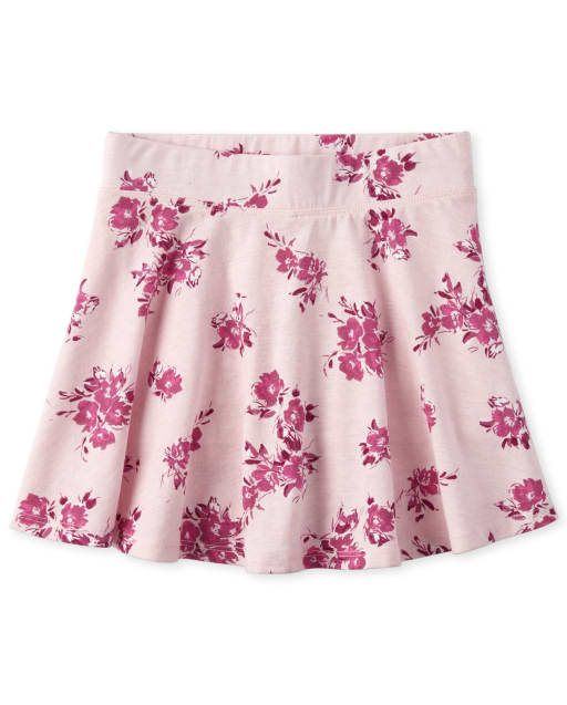 Jupe-short à fleurs mix and match pour filles