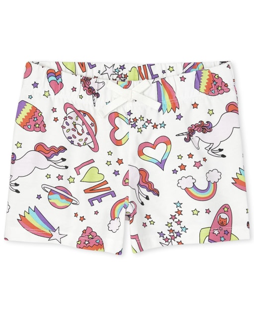 Girls Mix And Match Print Shorts