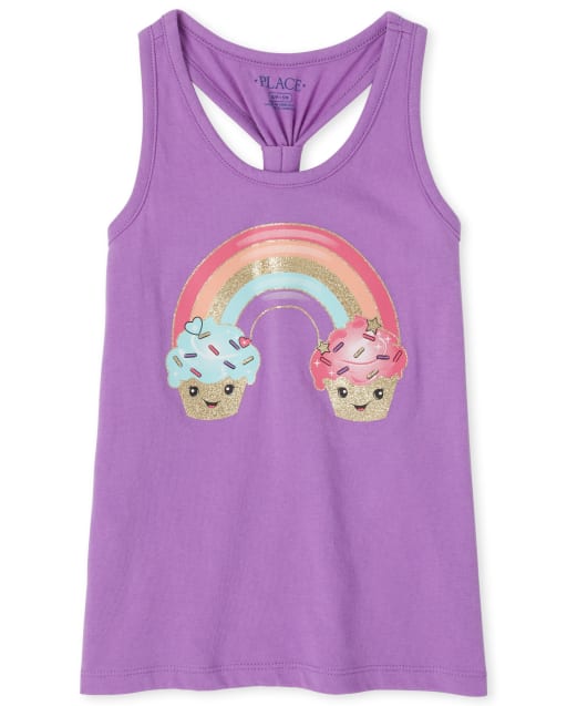 Girls Mix And Match Dessert Racerback Tank Top