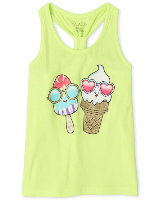Girls Mix And Match Dessert Racerback Tank Top
