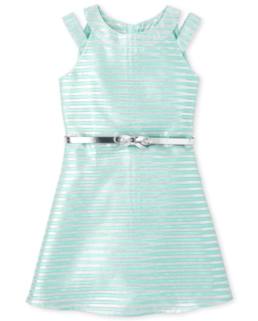 children's place green dress