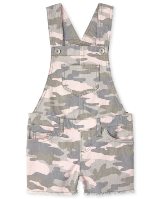 Pantalones cortos de mezclilla de camuflaje para niñas
