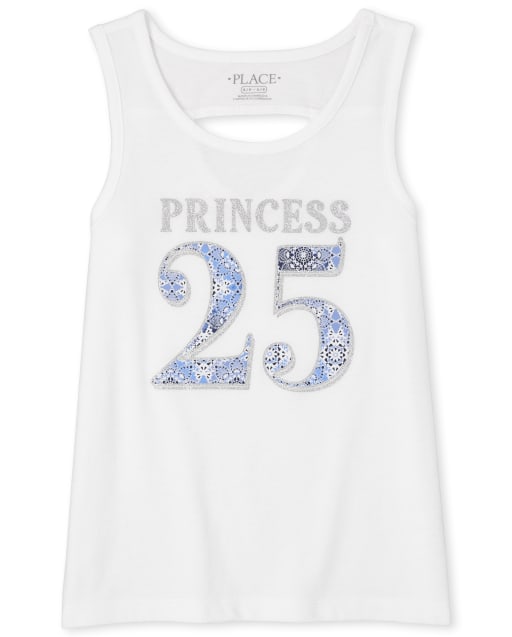 Girls Mix And Match Glitter Cut Out Tank Top