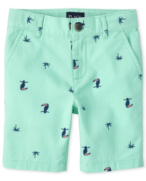 Boys Print Chino Shorts