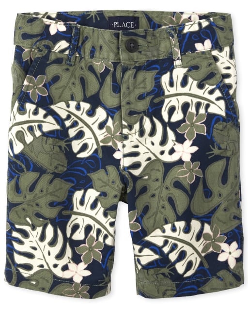 Boys Print Chino Shorts