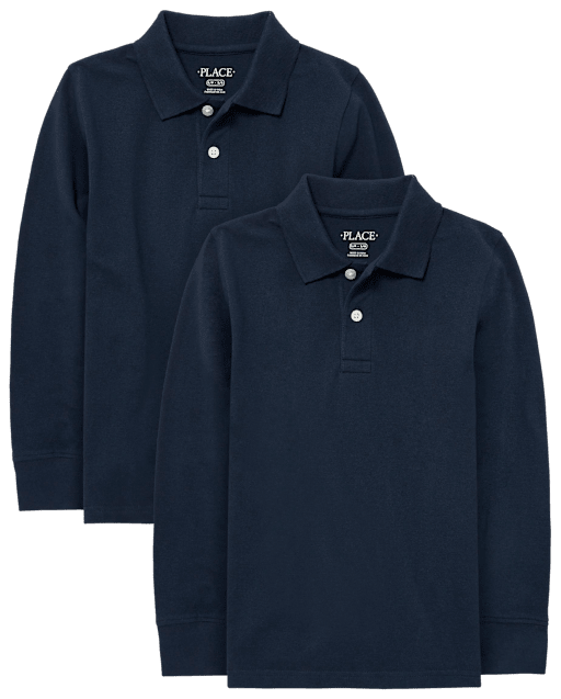 Kids Uniform Soft Pique Polo 2-Pack