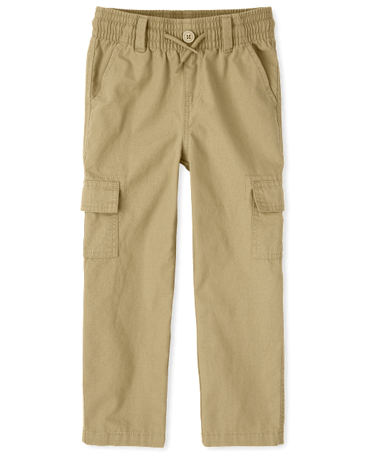 Boys Pull On Cargo Pants - Husky