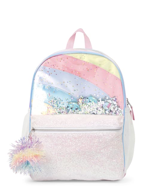 Girls rainbow backpack clearance