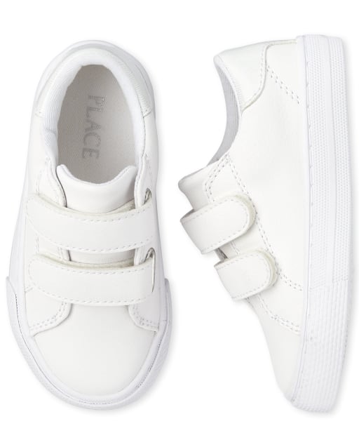 girls white leather tennis shoes