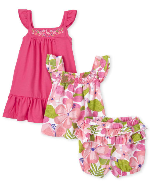 Colorful TM Summer Toddler Infant Baby Girls Dress Stars Elephant Print Sleeveless Dresses for 0-3 T