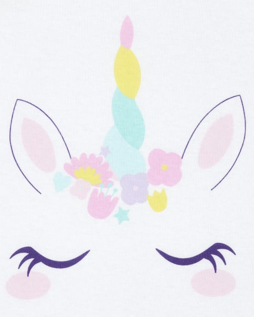 Pijama De Algodon De Corte Cenido Con Estampado De Unicornio Y Manga Raglan Corta Para Bebes Y Ninas Pequenas Los unicornios son algo que hay que saber apreciarlo, por algo aquí te vamos a poner las mejores. estampado de unicornio y manga