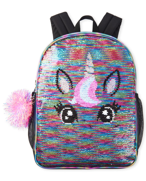 girls metallic backpack