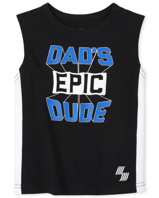 Baby And Toddler Boys Mix And Match Puff Print Muscle Tank Top