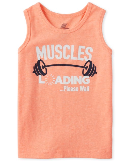 Camiseta sin mangas con estampado de mezcla y combinación para bebés y niños pequeños