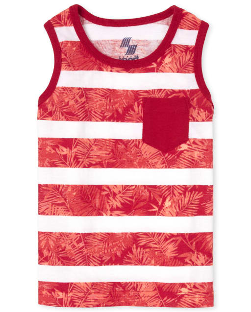 Baby And Toddler Boys Mix And Match Print Pocket Tank Top