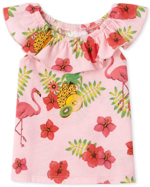 Haut à volants imprimé mix and match pour bébés et petites filles