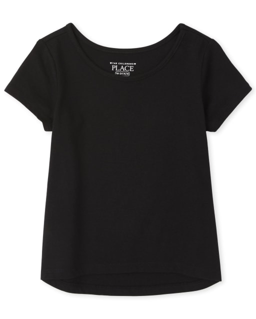Top asimétrico para bebés y niñas pequeñas