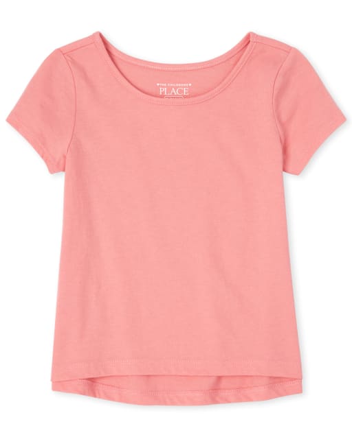 Top asimétrico para bebés y niñas pequeñas