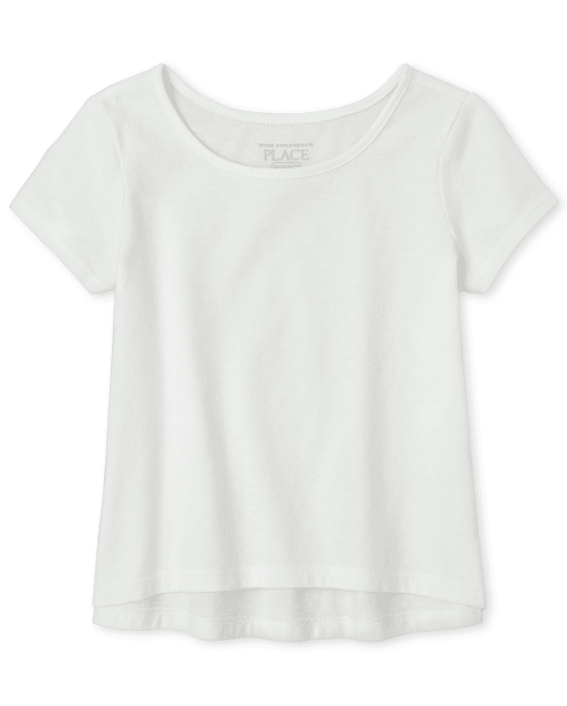 Top asimétrico para bebés y niñas pequeñas