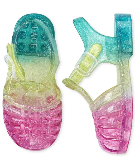little girl jelly sandals
